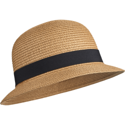 Chapeau bob en paille foncé...
