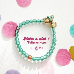 Bracelet "Make a wish" vert...