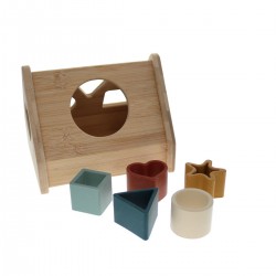 Maison boîte à formes en bois