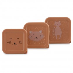 Set aus 3 Katze Snackboxen...