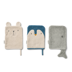 3er-Pack Waschlappen arctic...