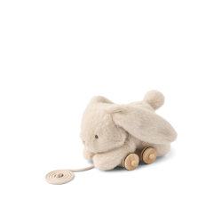Lapin en peluche à tirer...