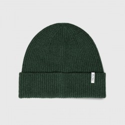 Bonnet laine d'agneau vert...